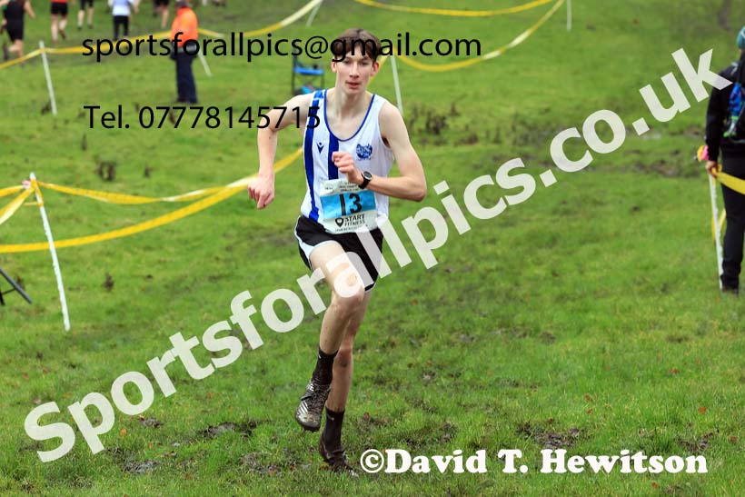 Mens under-17s 2023 NECAA Cross Country Relays, Thornley Hall Farm, Peterlee, County Durham. Photo: David T. Hewitson/Sports for All Pics